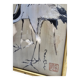 Antique Japanese Silk Painting - The Two Cranes