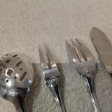 Hors d'oeuvre service, 4 pieces, silver-plated metal, Christofle Vendôme silversmith