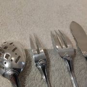 Hors d'oeuvre service, 4 pieces, silver-plated metal, Christofle Vendôme silversmith