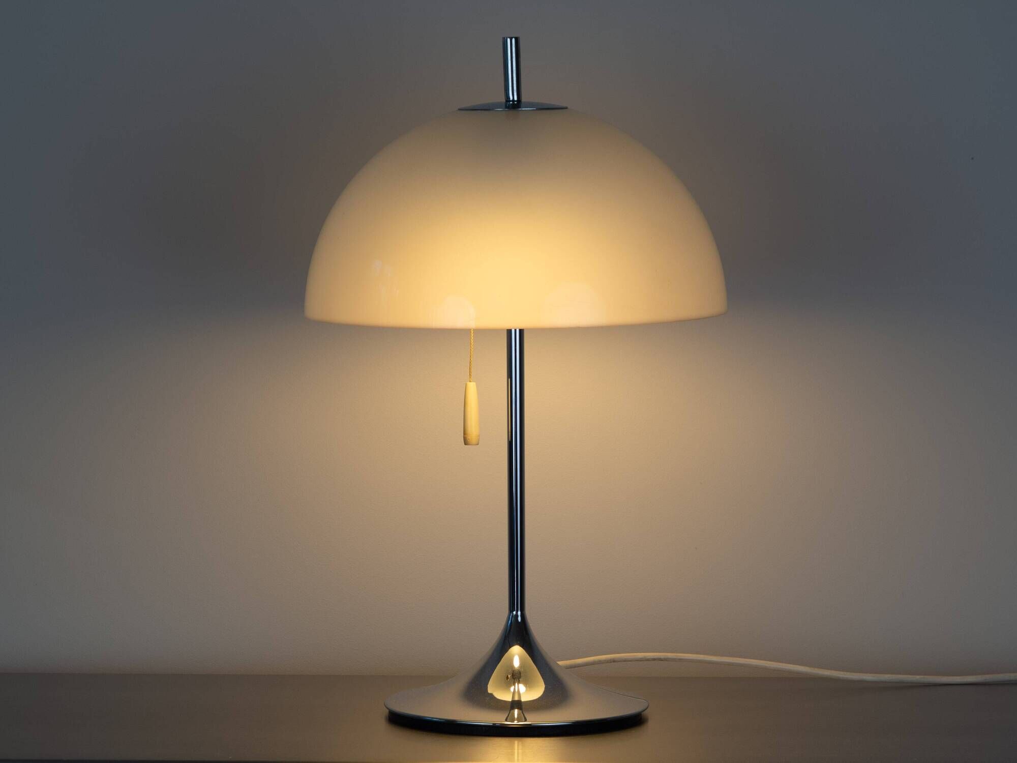 Vintage Frank Bentler Wila Desk Lamp, White, German Mid-Century Modern Desi