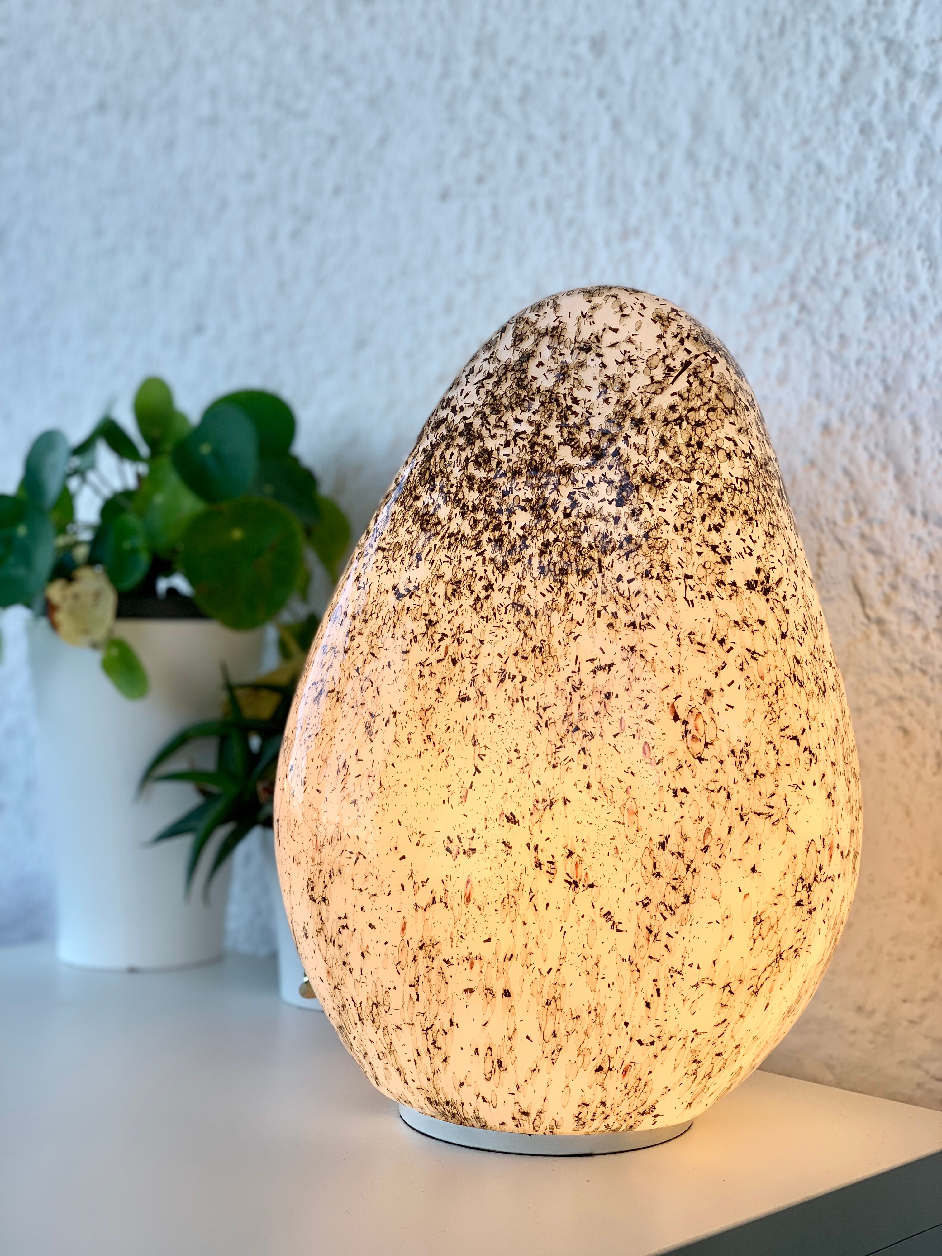 Murano glass lamp, blown by La Murrina, 1970s.