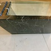 B&B Italia large table in black marble and glass