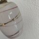 Vintage 1960 red and gold opaline suspension - 16 x 11 cm