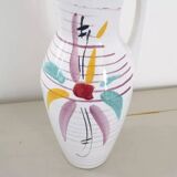 Large ceramic pitcher vase from the 60s/70s