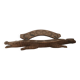Sculpture crocodile Awalé in wood - African art craftsmanship (74 cm)