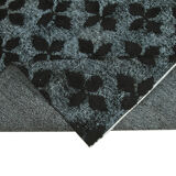 Hand-Knotted Bohemian Turkish 1980s 156 cm x 256 cm Black Carpet