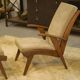 Fauteuil scandinave et deux ottomans 1960’s