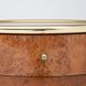 Vintage burlwood and brass nightstands, 1970s