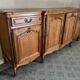 Grand buffet enfilade in Louis XV style in cherry wood – 240 cm