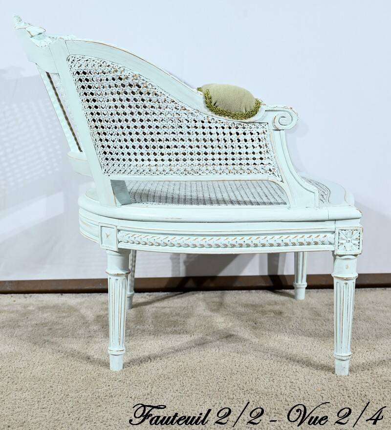 Broken Beech Duchess with Rechampi, Louis XVI style – 2nd part of the 19th century