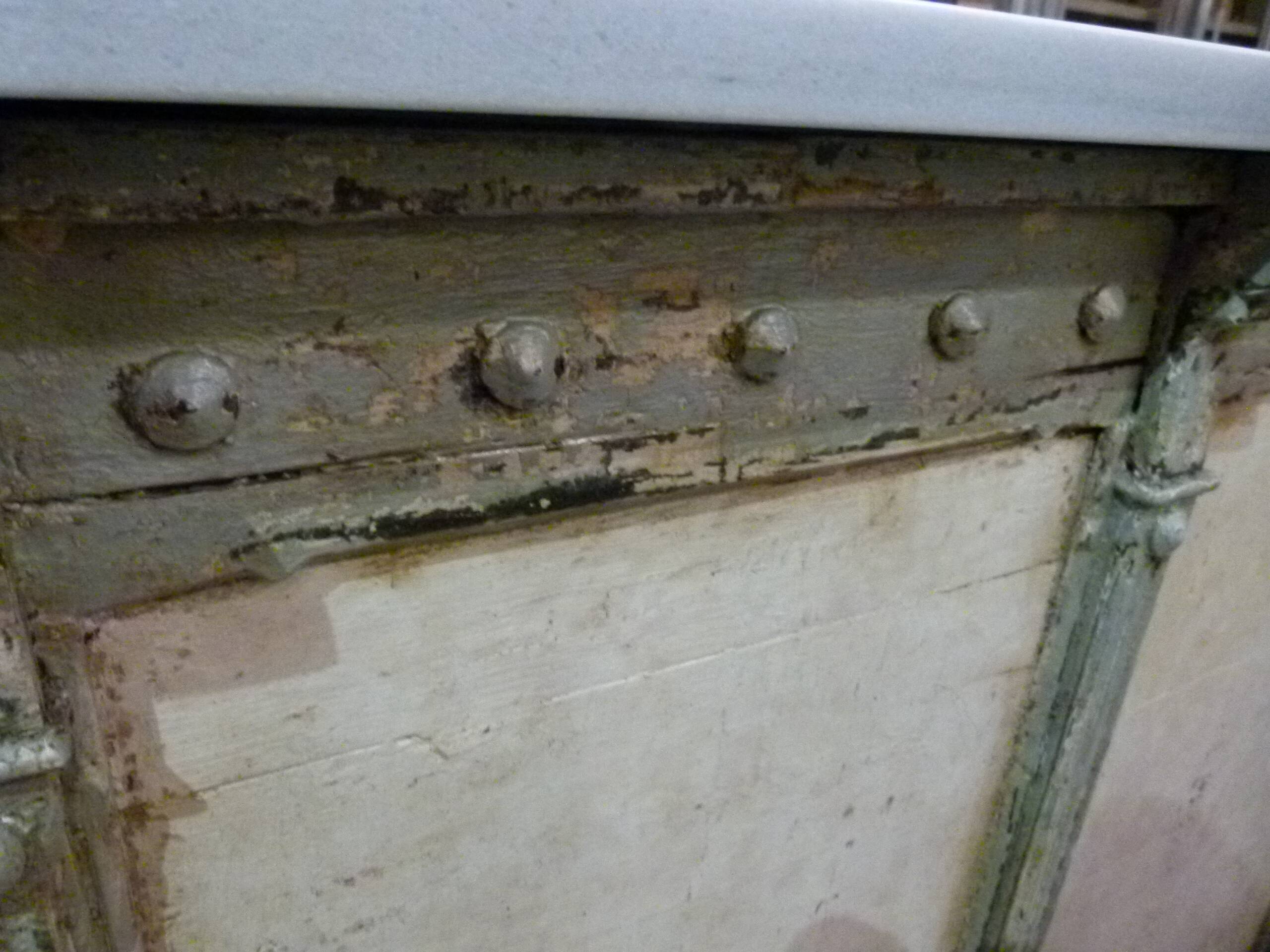Comptoir bois paint et marbre