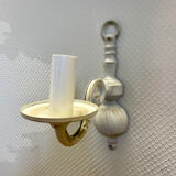 Applique murale patine blanc shabby