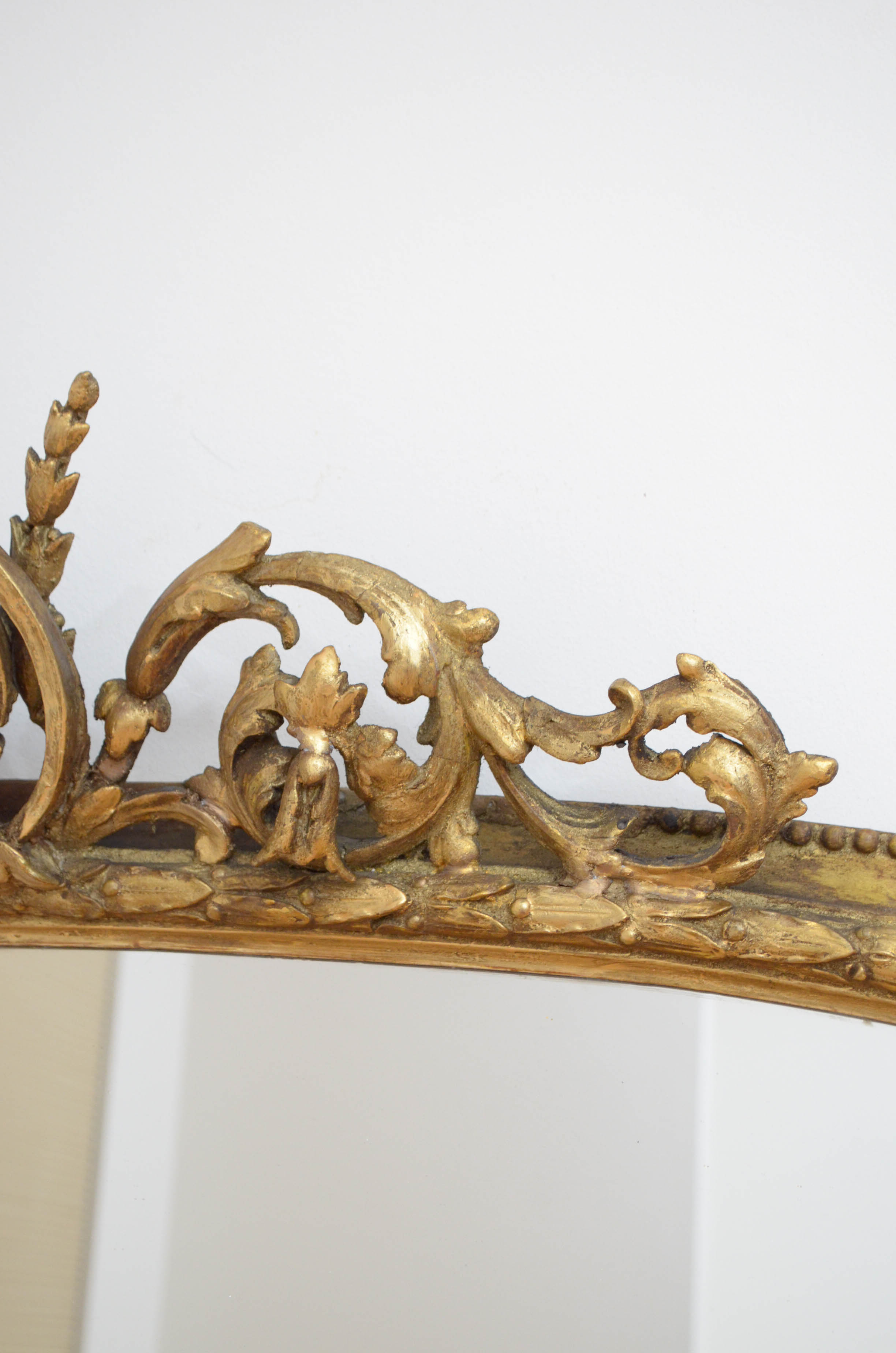 English victorian giltwood wall mirror - 174x138cm