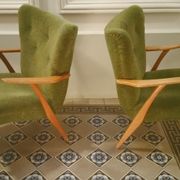 Scandinavian Wing Chair 50s 60s