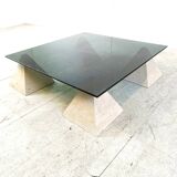 Table basse pyramide vintage en pierre, 1970