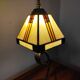Paire de lampes vintage métal et verre