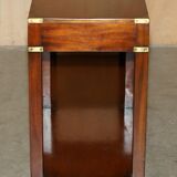 Kennedy Harrods military campaign console with two drawers