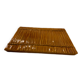 Straw slip dish Selency x Monoprix Croisé Laroche