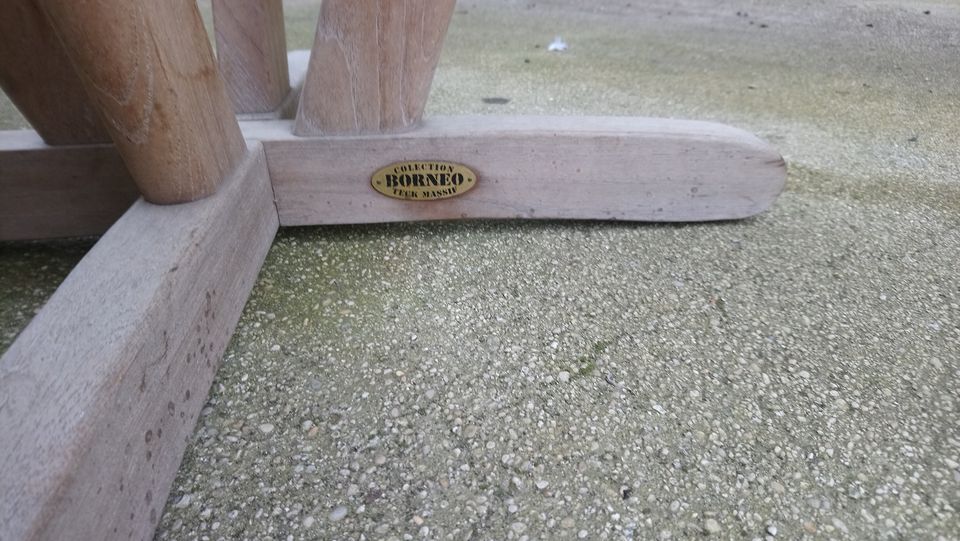 Table balcony in solid teak collection borneo