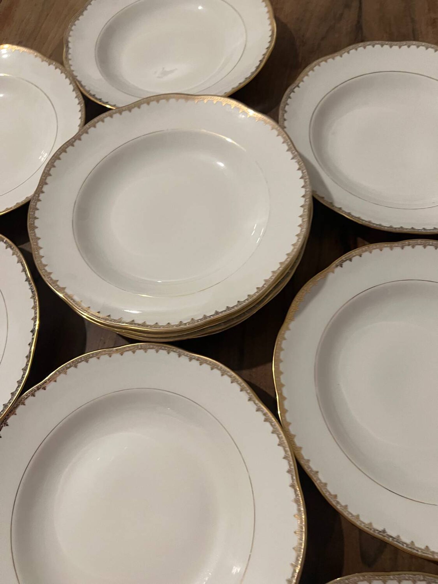 Set of 11 soup plates - Pommier Dureil 72 - L'Étoile Porcelain