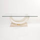 Faux elephant tusk coffee table Maison Jansen for Ralph Pucci Collections Italy