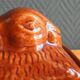 Vintage Rabbit Terrine in Glazed Ceramic - Brown Barbotine
