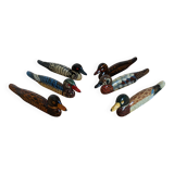 Lacquered wooden duck knife holders