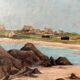 Tableau HSP "Marine" Breton (?) artwork by Alan Hardy 19th century
