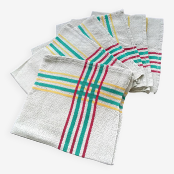 6 Basque linen napkins