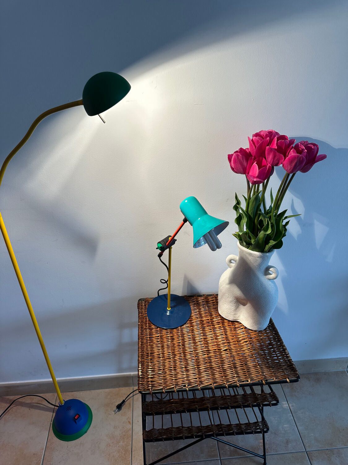 Vintage veneta lumi lamp