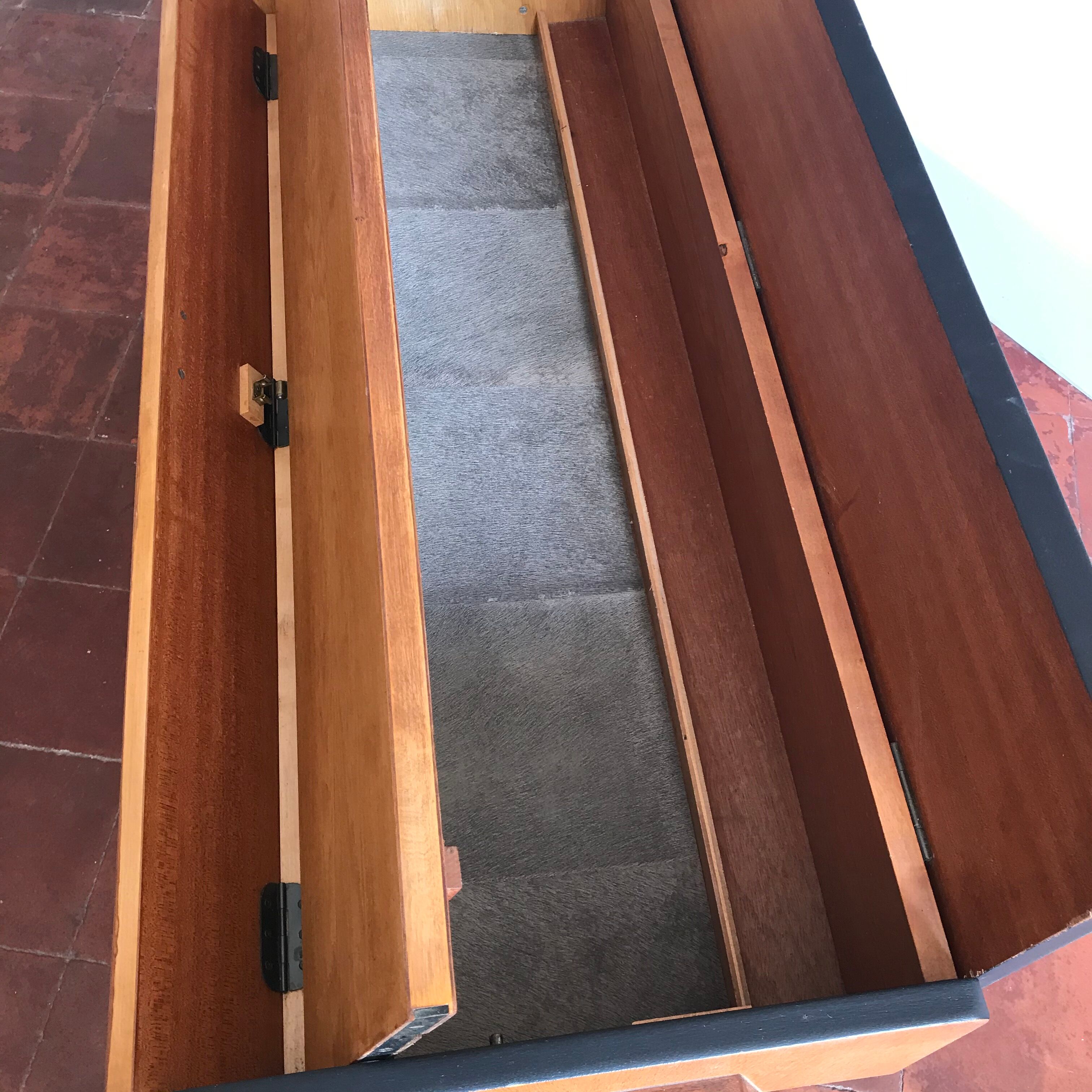 Vintage trapeze feet desk