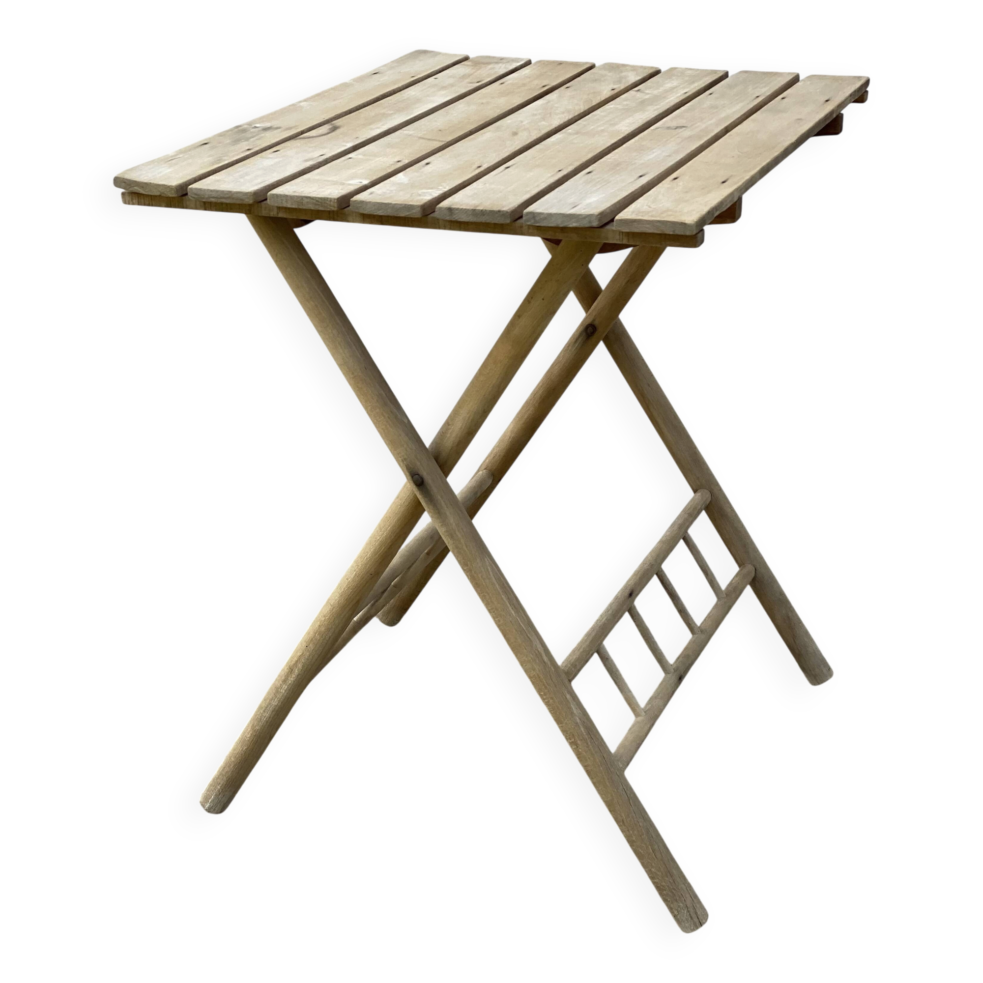 Vintage 1960 folding wooden table