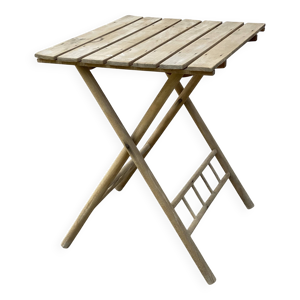 table bois pliante vintage
