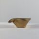Vintage brass ashtray with an organic design from the 1950s.