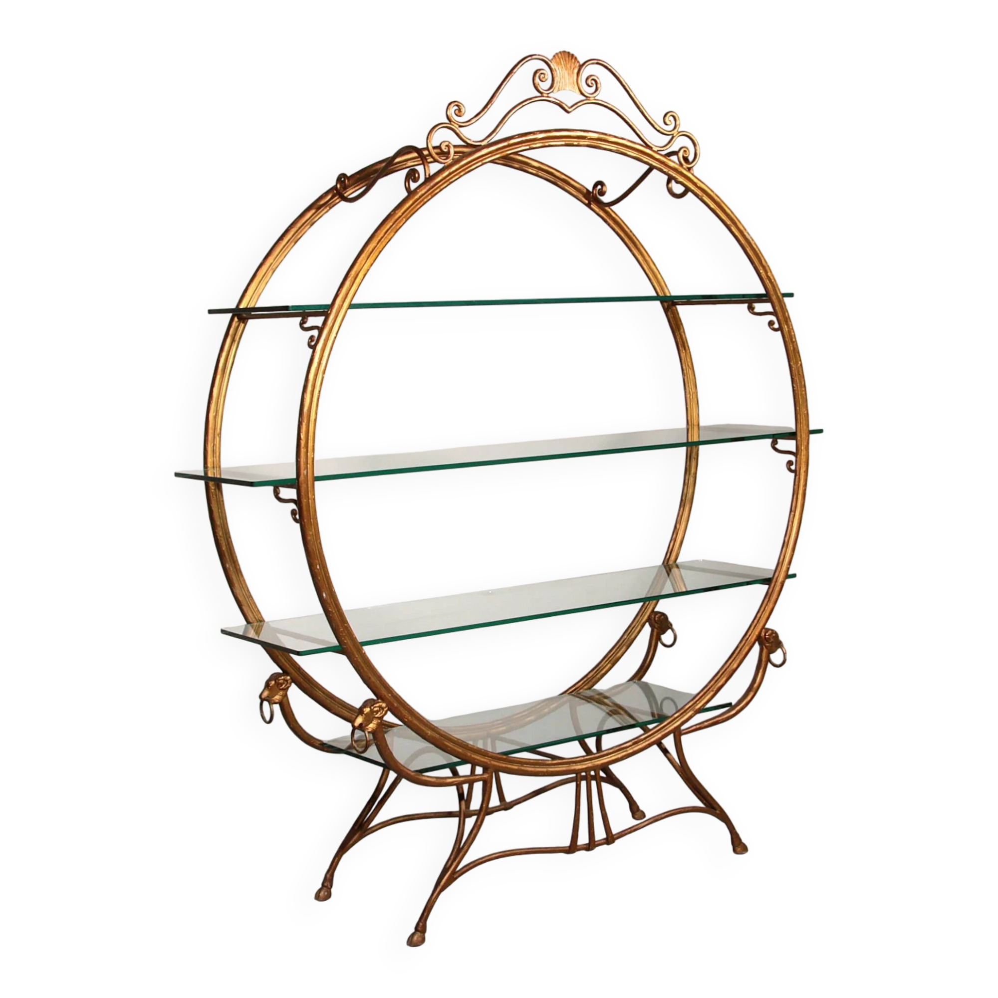 Hollywood Regency wall unit or room divider from Carlton Hotel Copenhagen 1950