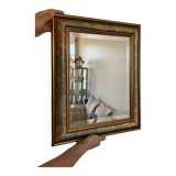 Flower beveled mirror