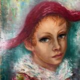 Table HSP Anna de Banguy "Harlequin with the Red Hat" 1953