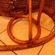 Rocking chair from the 70s in rattan and wicker