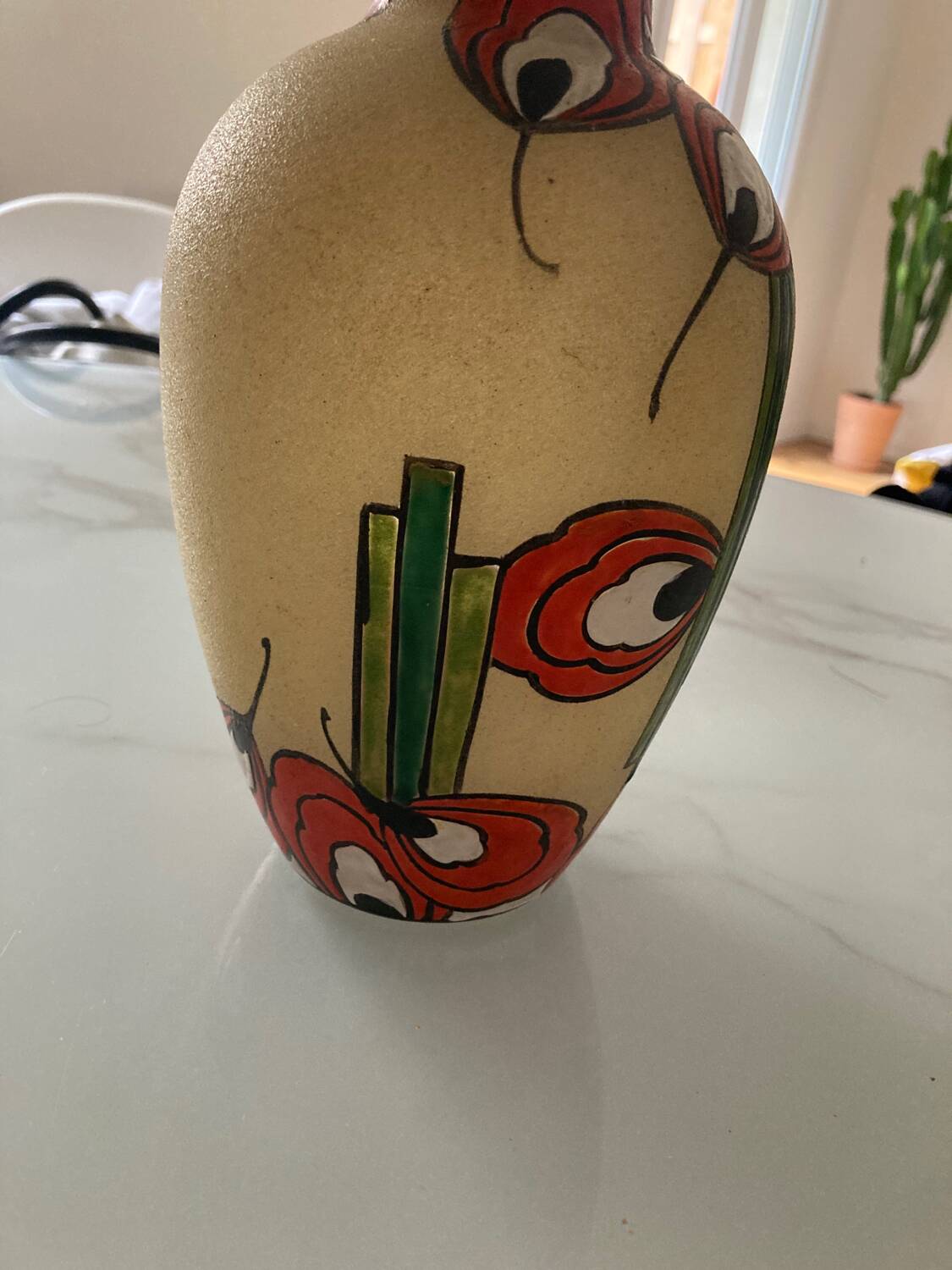 Art deco vase 1930 DE Leune signed