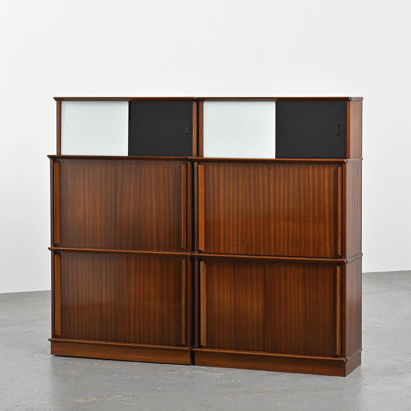 Pair of oscar furniture bookcases, circa 1955