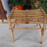 Vintage bamboo bench from the 60/70