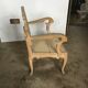 Chaise où trône en bois laque de chine Vietnam vintage,peinture signée