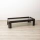 Table vintage années 70 en bois et verre design afra et tobia scarpa