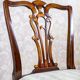Paire de chaises vintage plaquées en noyer, années 1950.