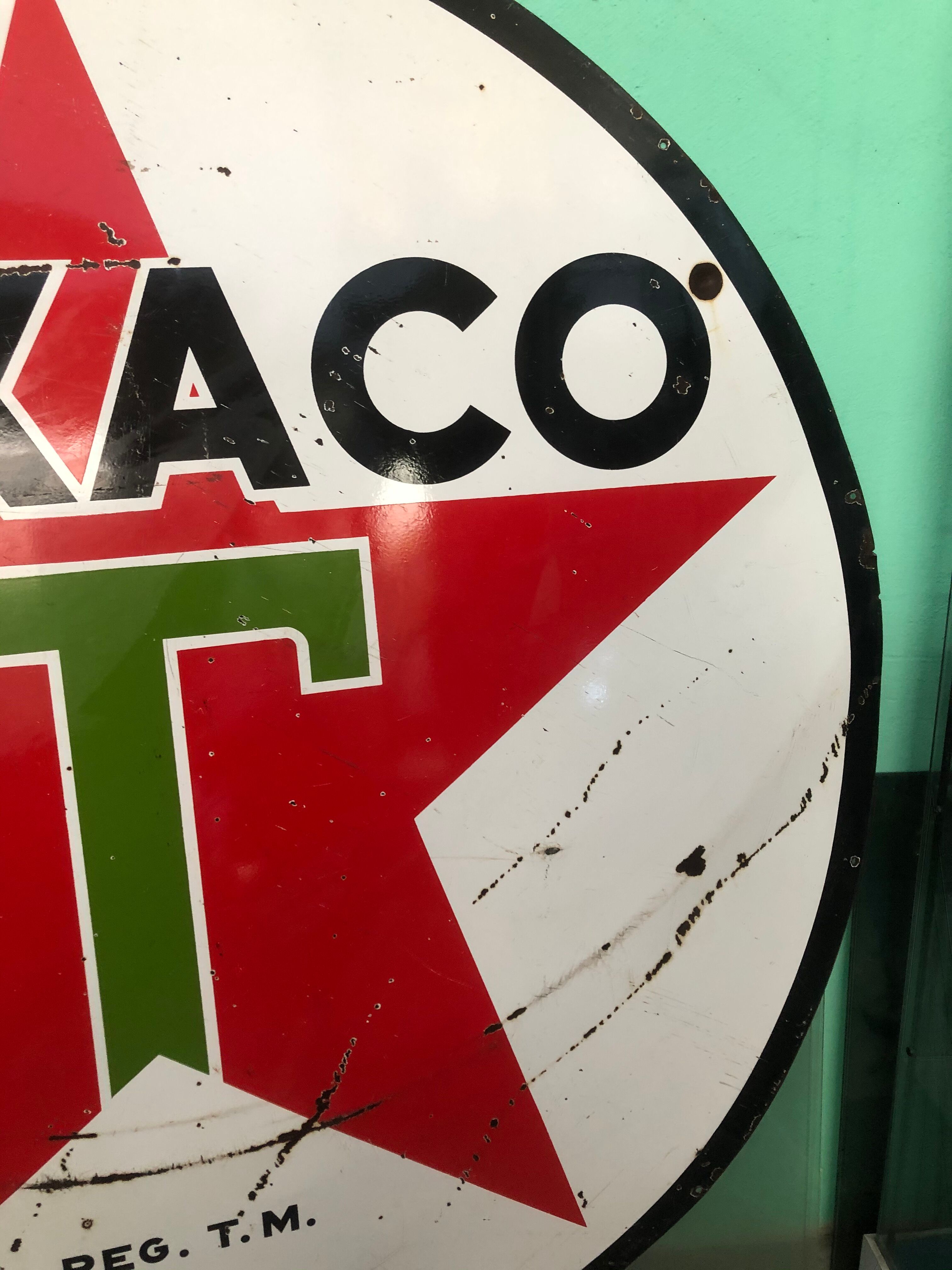 US texaco advertising plate from 1958