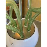 Contemporary flowers murano glass cascade chandelier