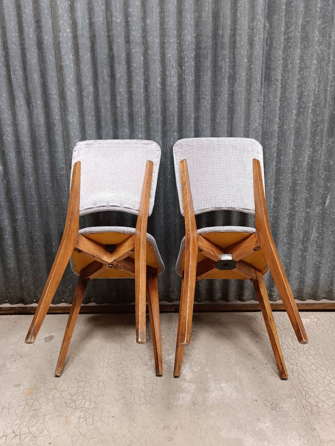 Set of 2 vintage Scandinavian chairs
