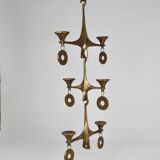 Grand Chandelier Suspended Candelabrum Brutalist Michael Harjes, 1970s