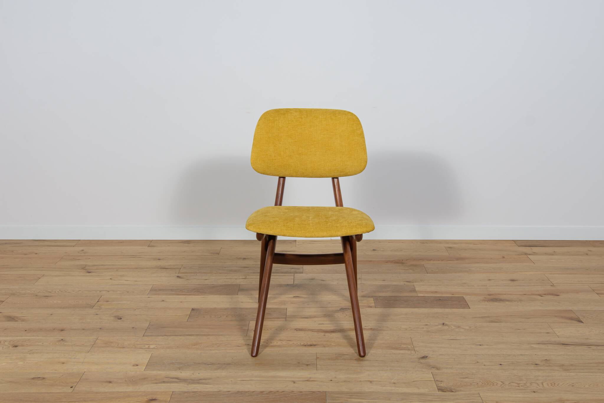 Mid-Century Teak Dining Chairs  Scissor by Louis van Teefelen for Wébé, Netherlands, 1950s, Set of 4
