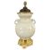 Vase and lamp foot in Chinese porcelain enamelled white cracked ivory - Qing - China XIXth